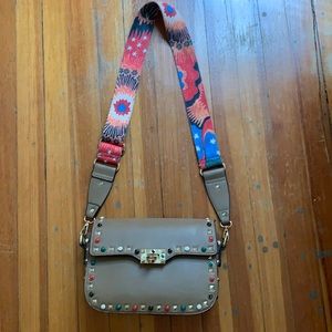 Beautiful bag with colorful nail heads